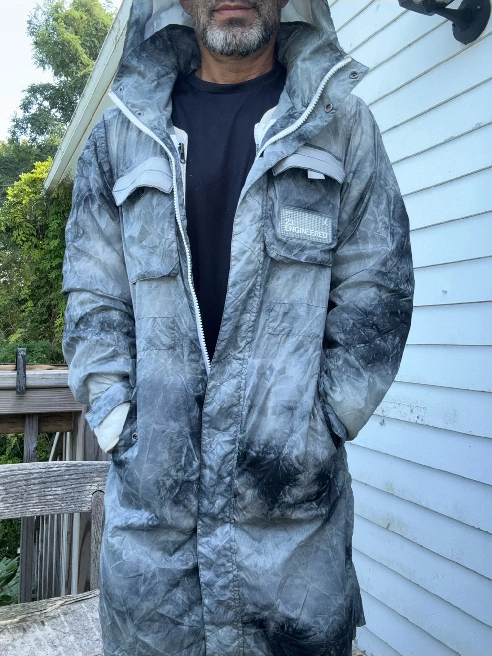 Jordan - Air Jordan 23 Engineered Printed Parka Jacket White gray S loose fit